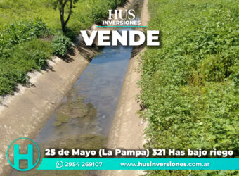 Campo 321,40 has en Colonia 25 de Mayo (La Pampa)