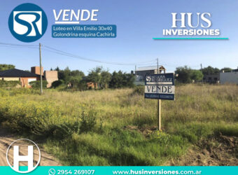 LOTE en VILLA EMILIO (Golondrina esquina Cachirla)