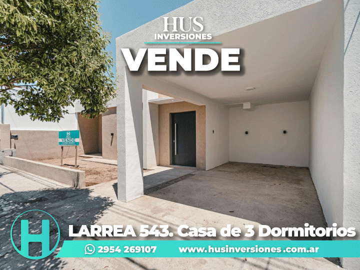 LARREA 543. Casa de 3 Dormitorios